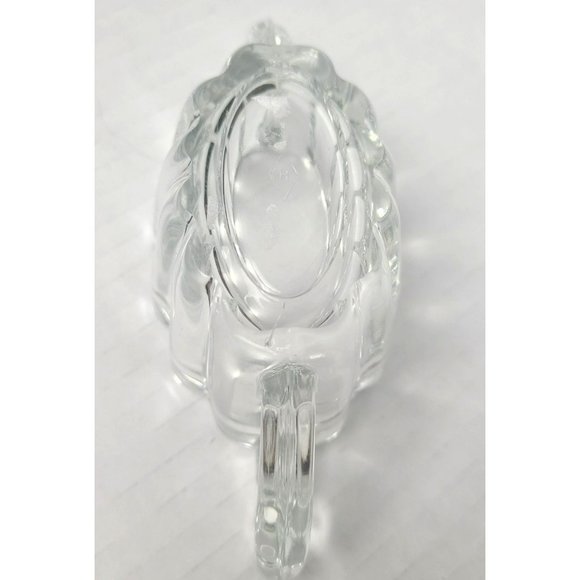 Vintage Heisey Clear Glass Petite Cristolite Ribbed Cream & Sugar Set - Picture 7 of 9